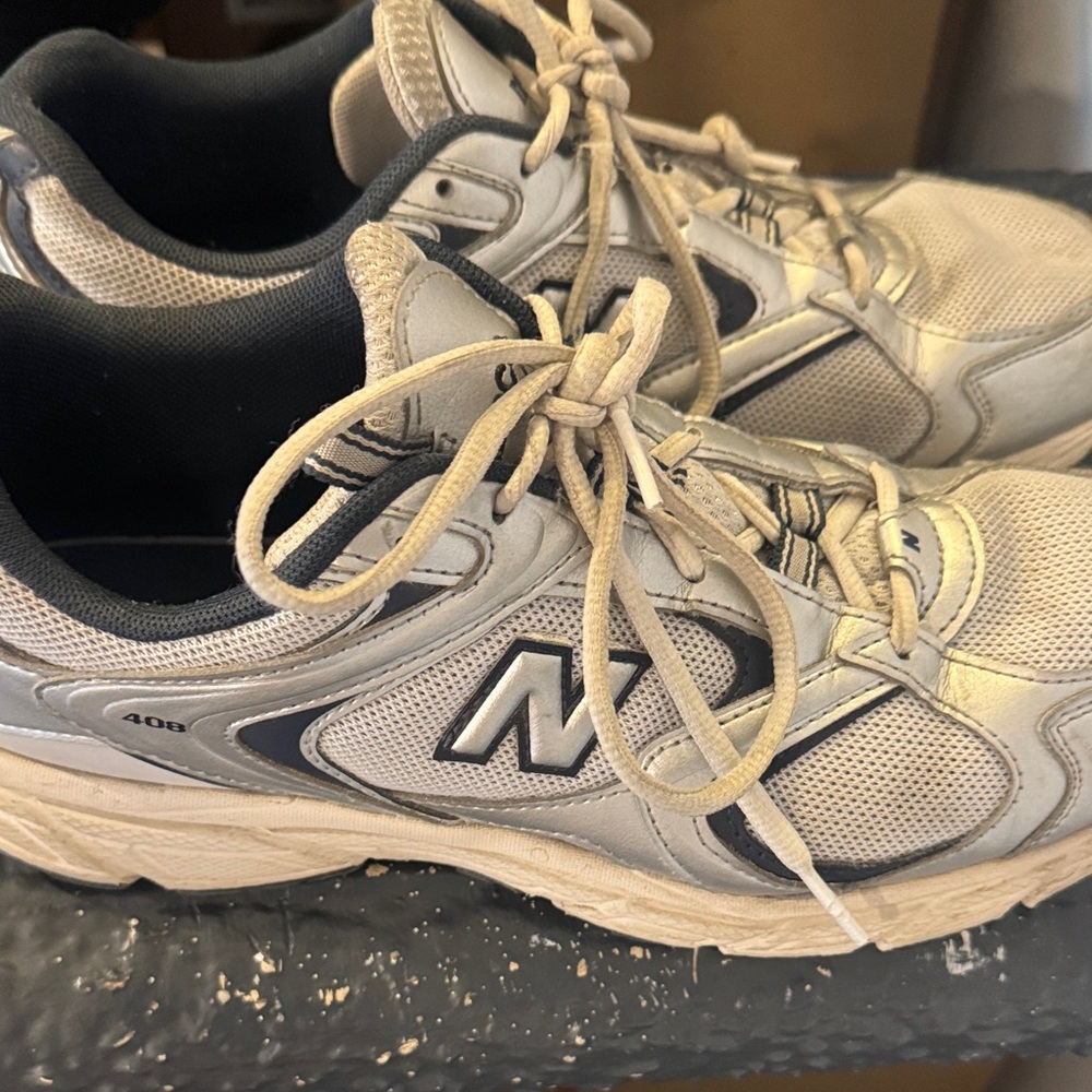 New Balance Tan and Black Athletic Shoes